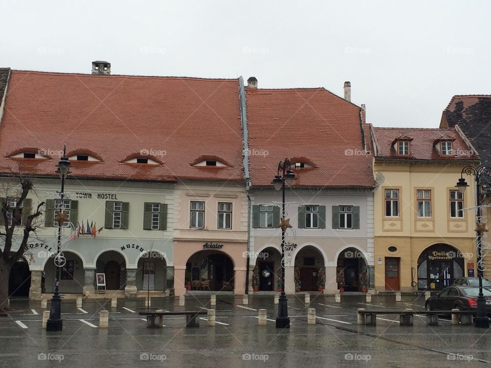 City view of Sibiu, Hermannstadt, Transylvania, Romania