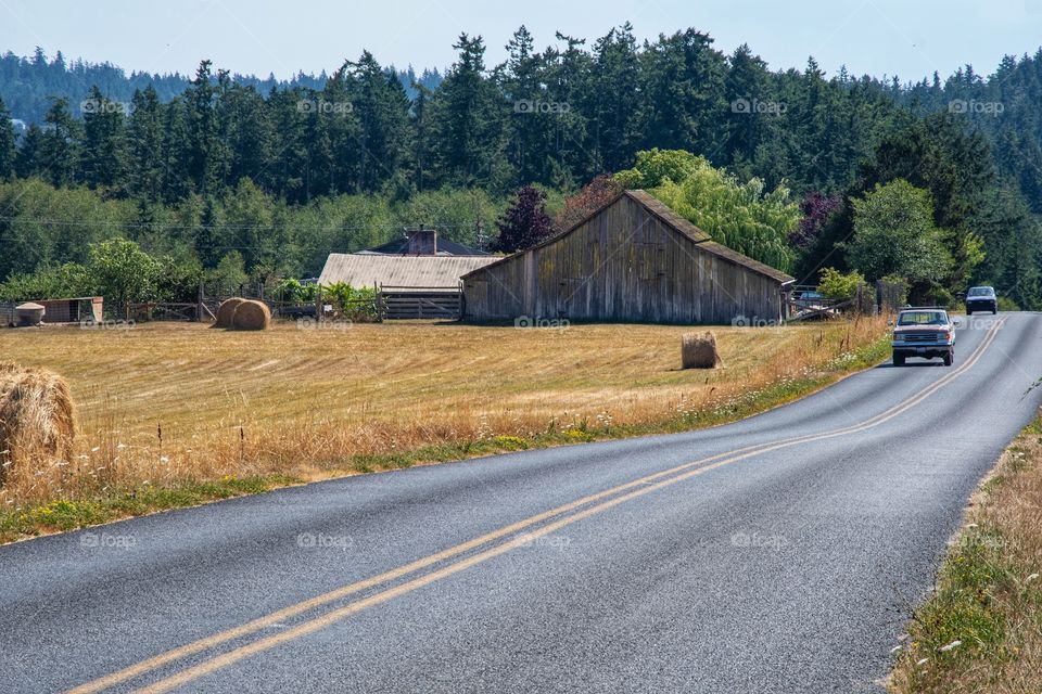 Farmhouse and Truck