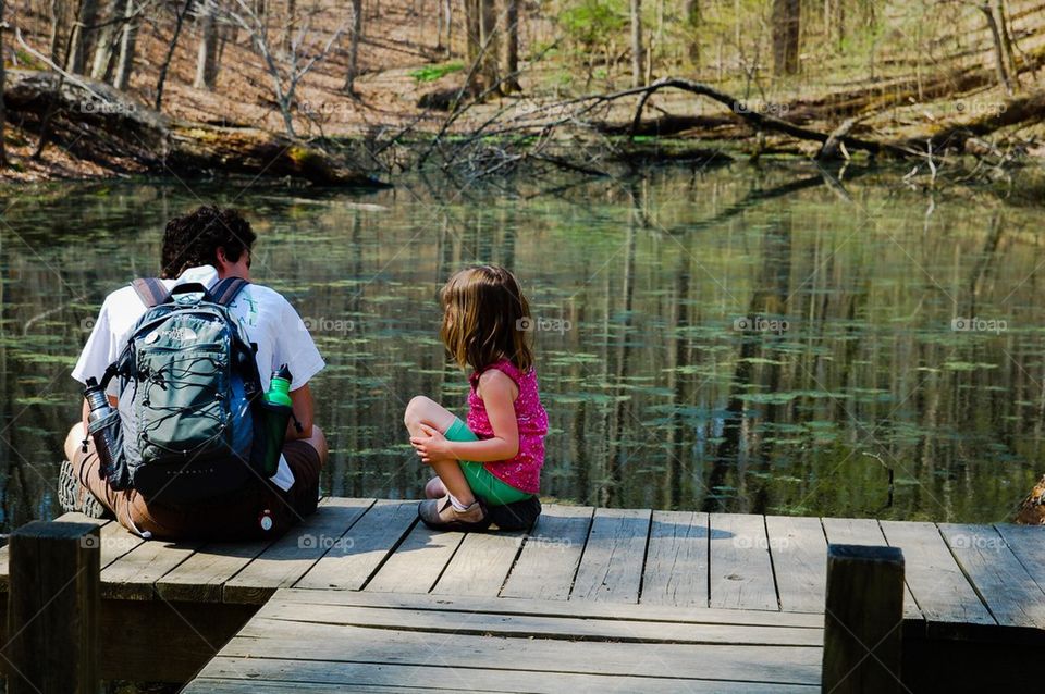 Girl at Pond 2