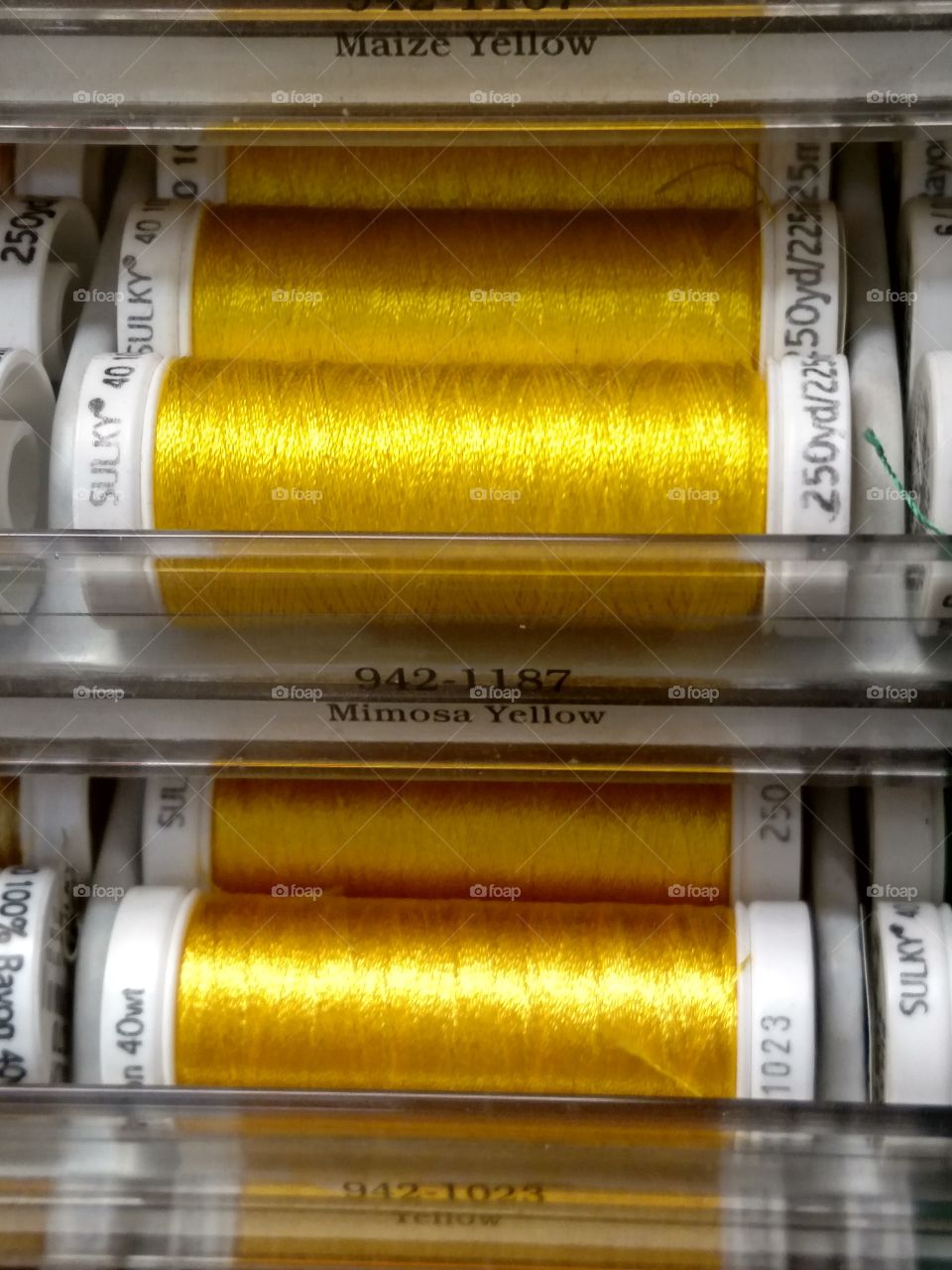 brilliant yellow thread