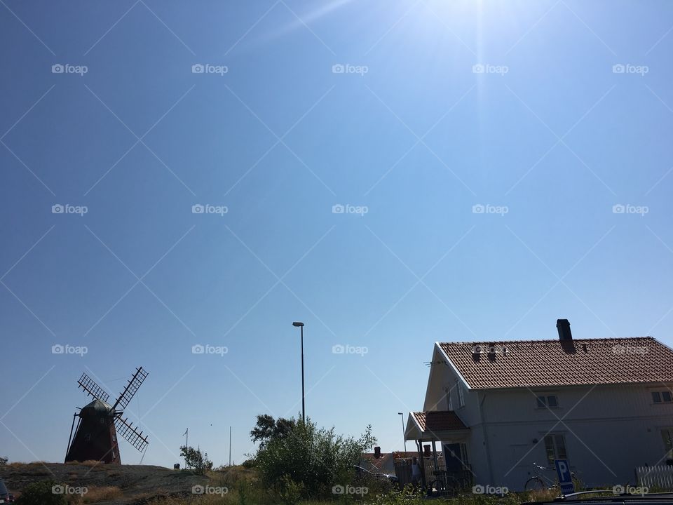 Windmill, No Person, Grinder, Outdoors, Sky