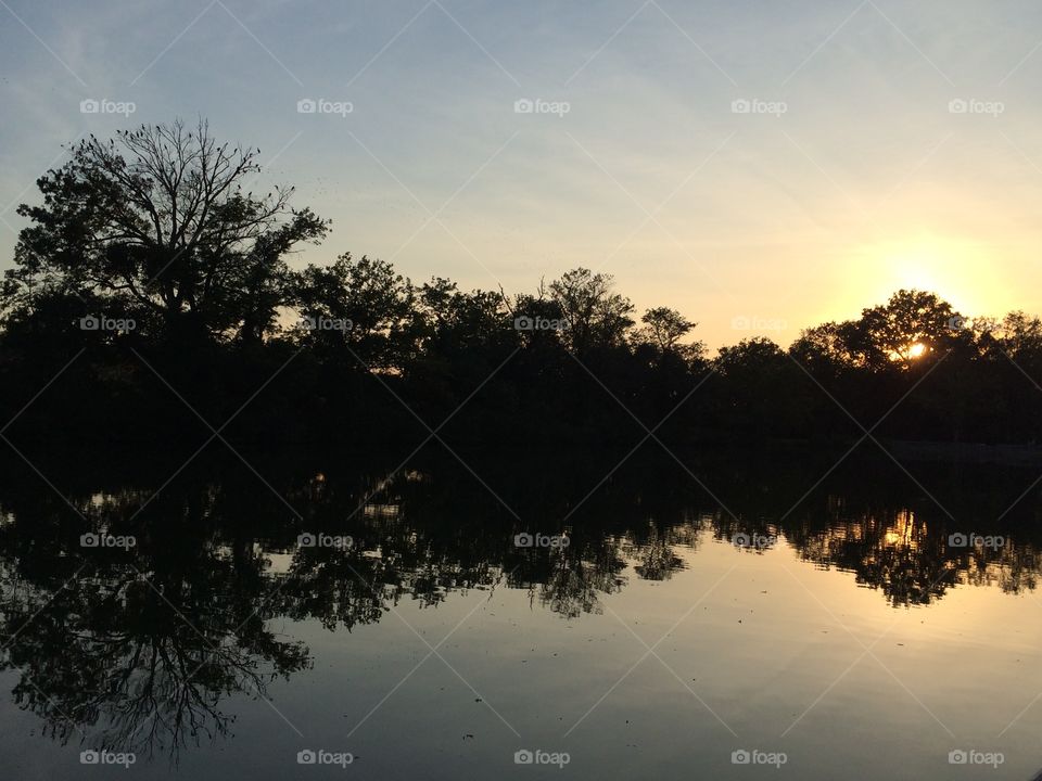 Lake sunset