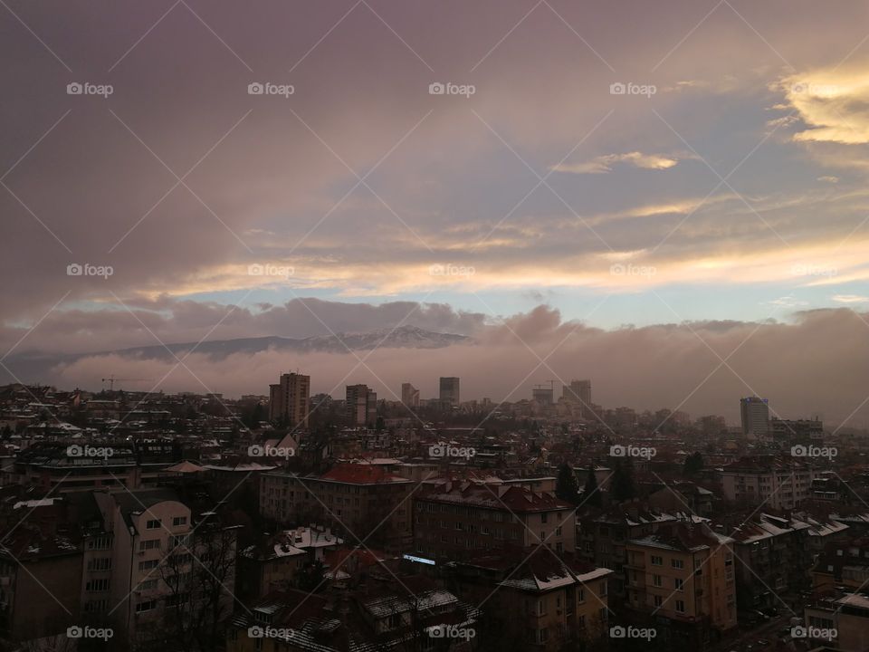 Cloudscape over Sofia