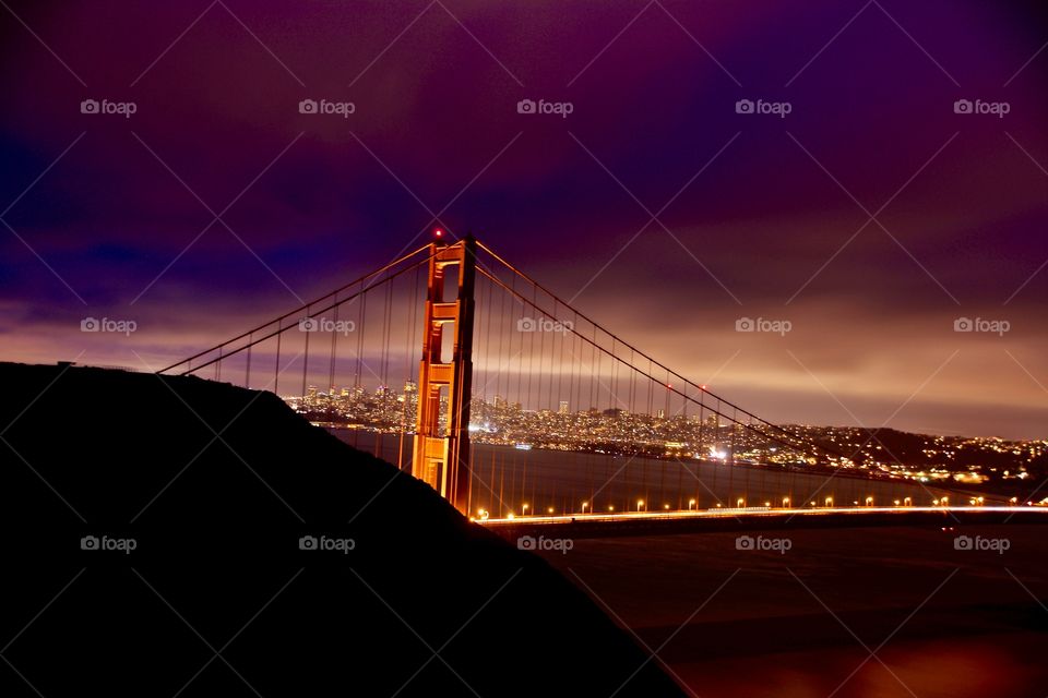 Golden Gate during night