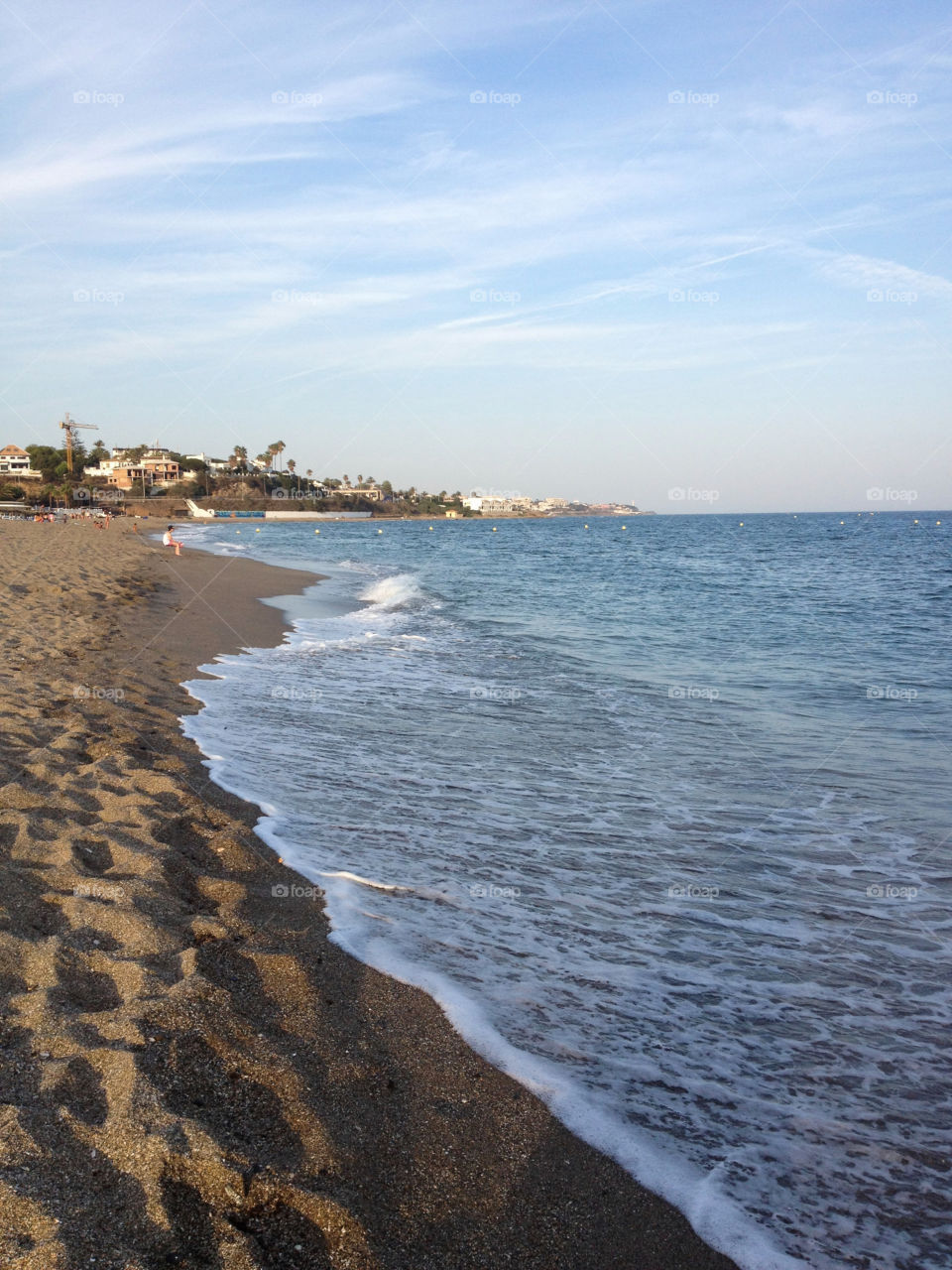 Beach in Carvajal, Benalmadena Malaga provincia