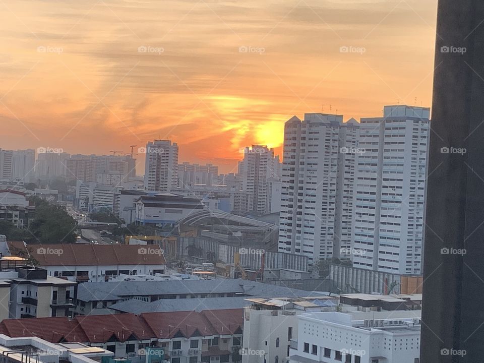 Sunrise in Singapore  