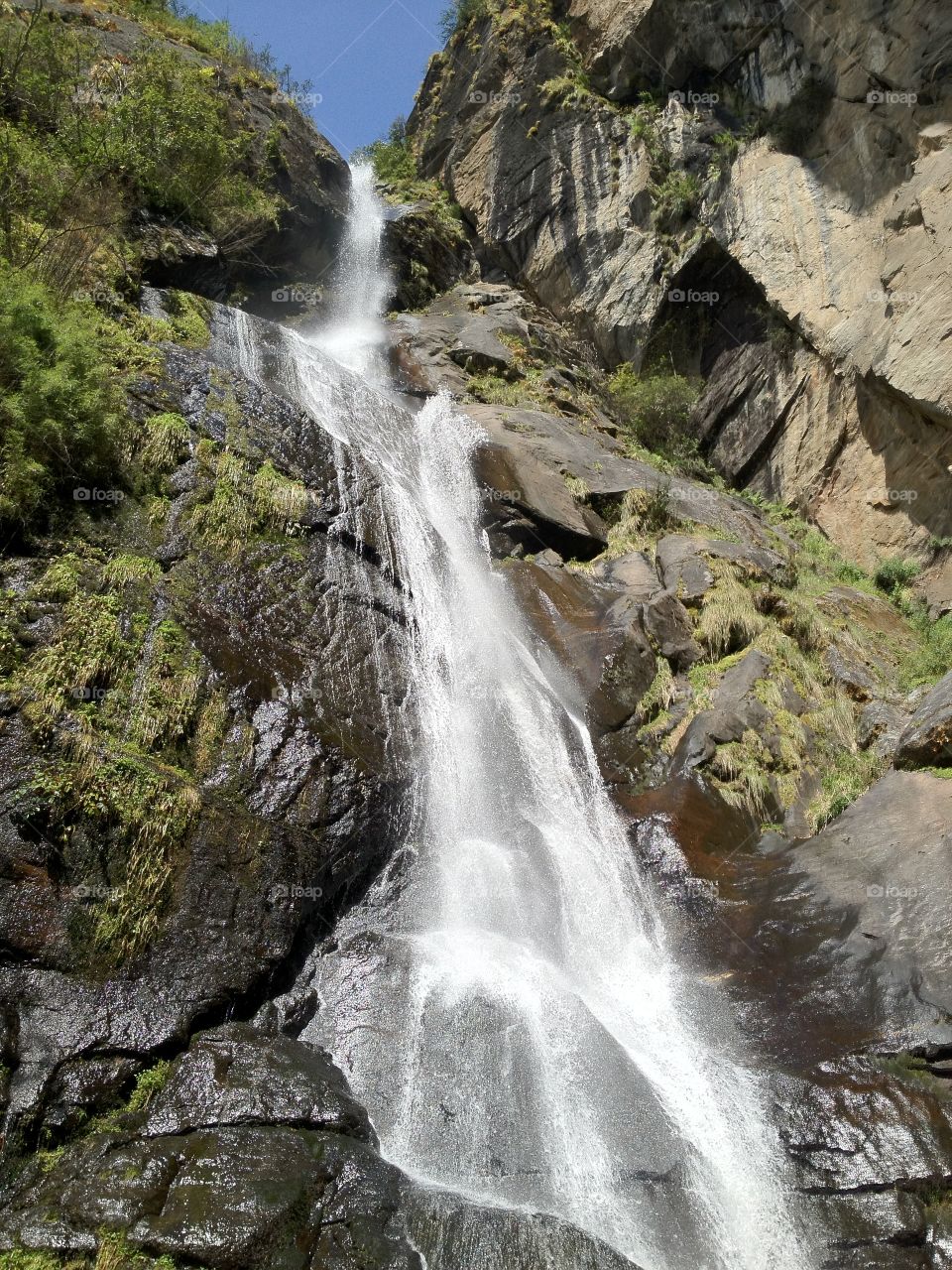 Waterfall at Tiger's Nest Monastery, Bhutan