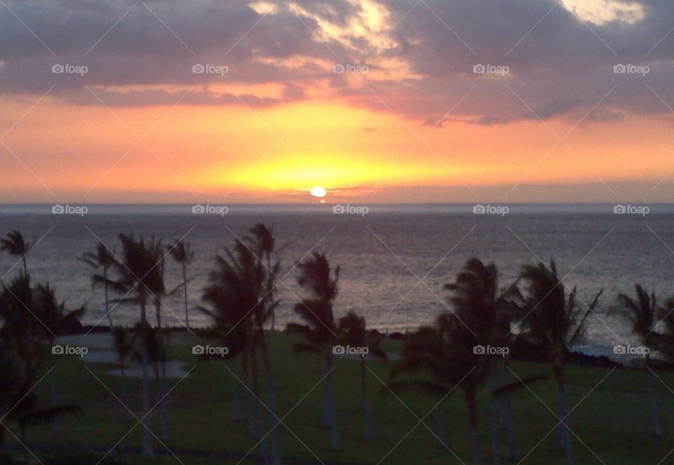 sunset Hawaii 