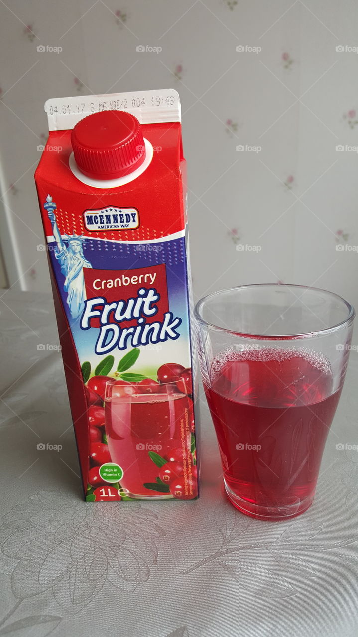 cranberry fruit drink