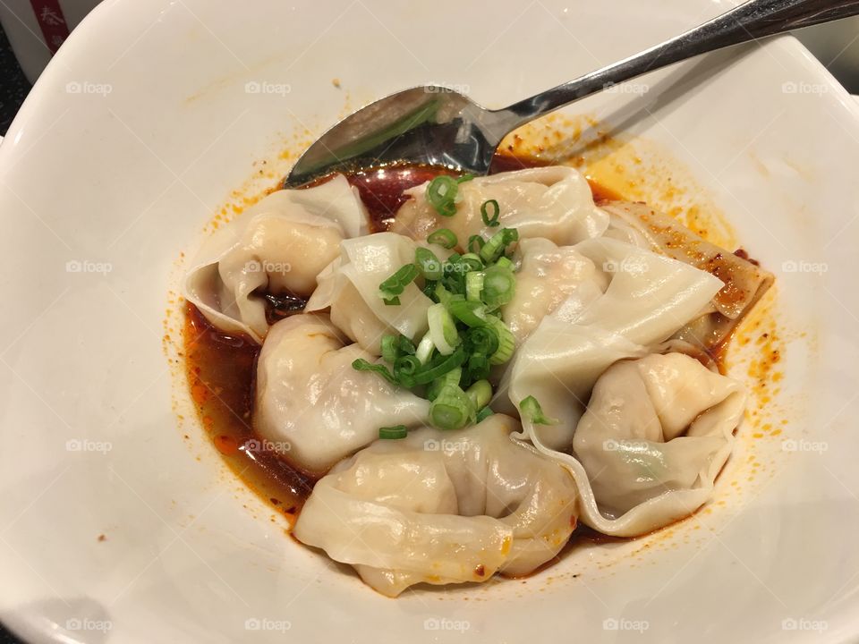 Close-up of dumplings