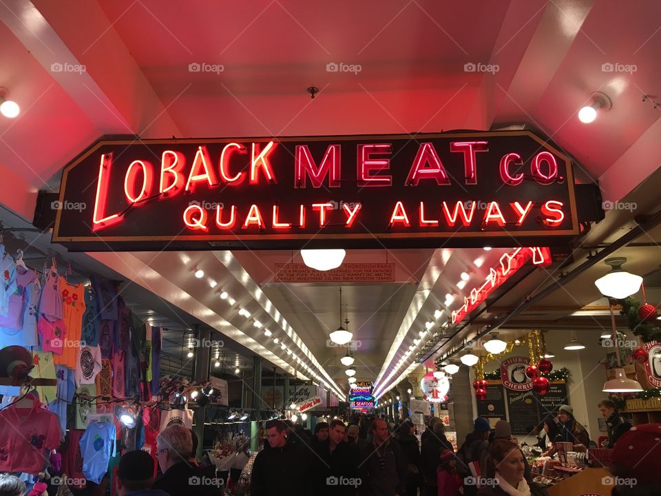 Pike Place Market Shop Sign