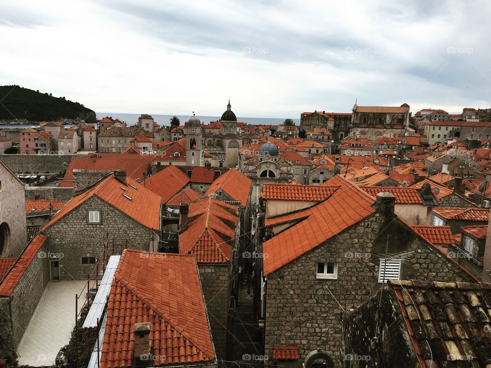 Orange roof Croatia city