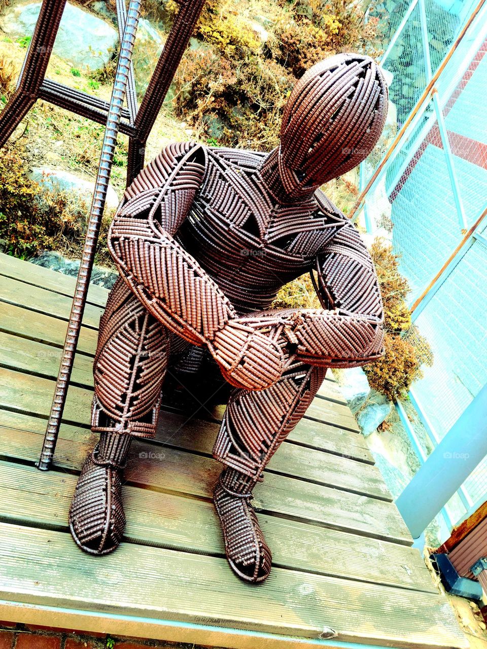 Iron man sculpture