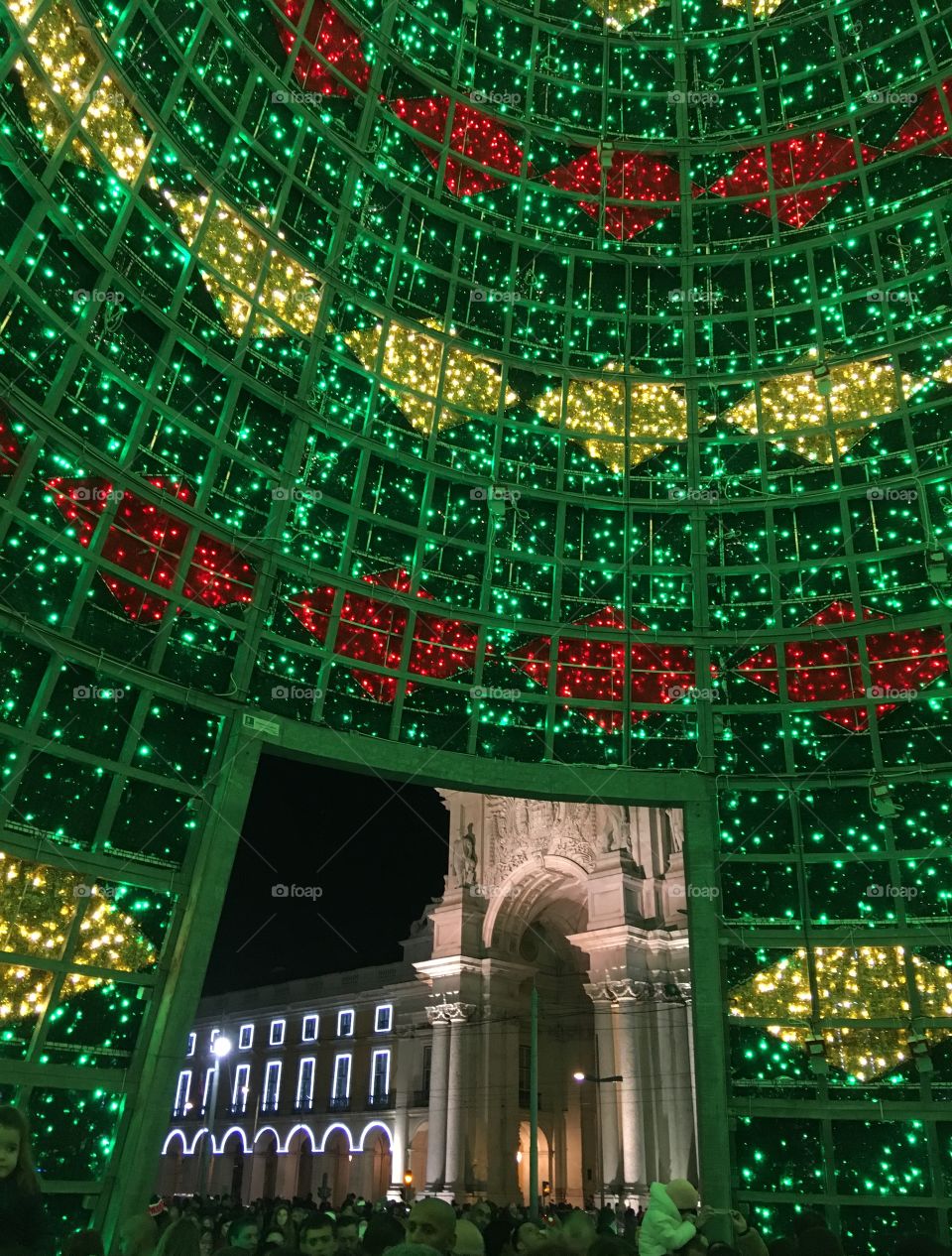 Inside the Christmas Tree looking out 