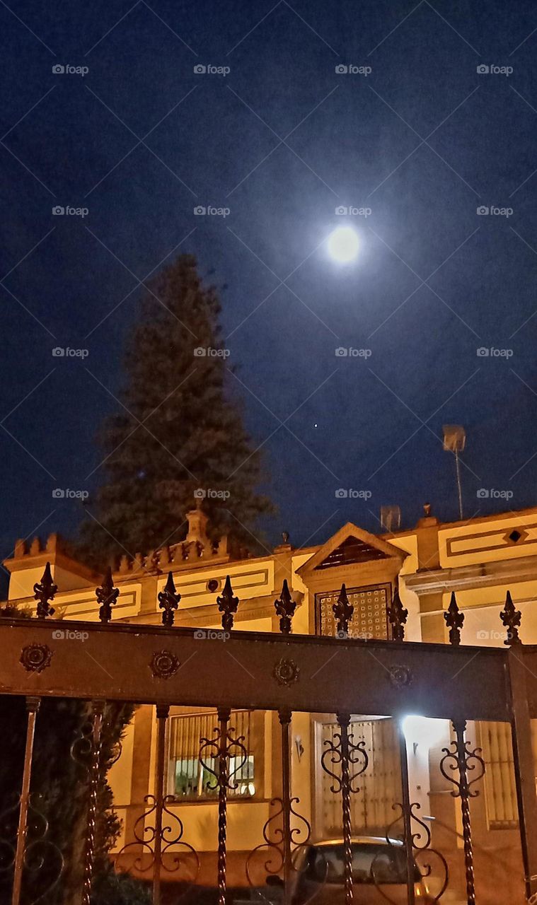 Tras la ventana en luna llena