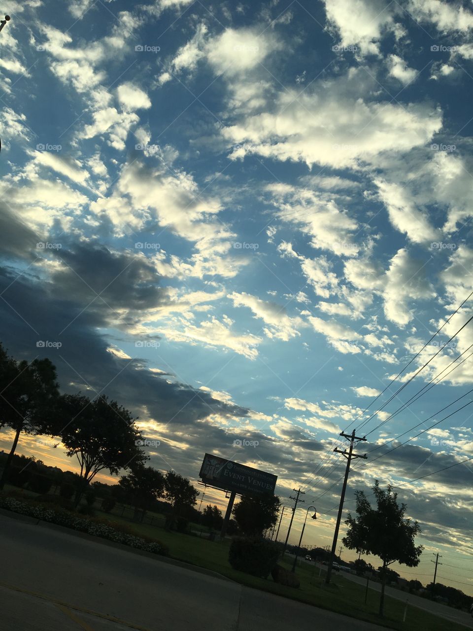 Cloudy sky in Texas