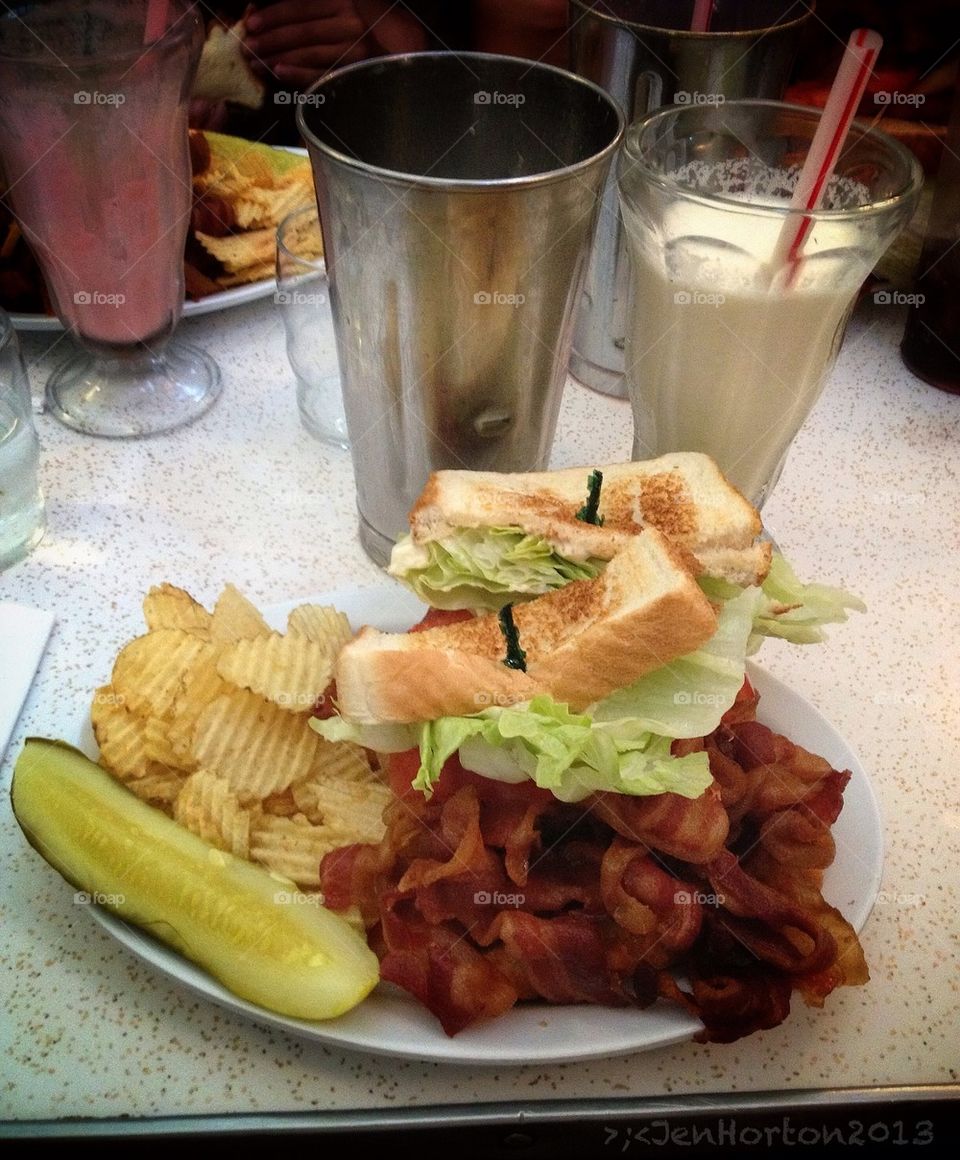 Ultimate BLT and a Shake