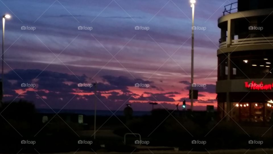 Sunset, Evening, Dusk, Light, No Person