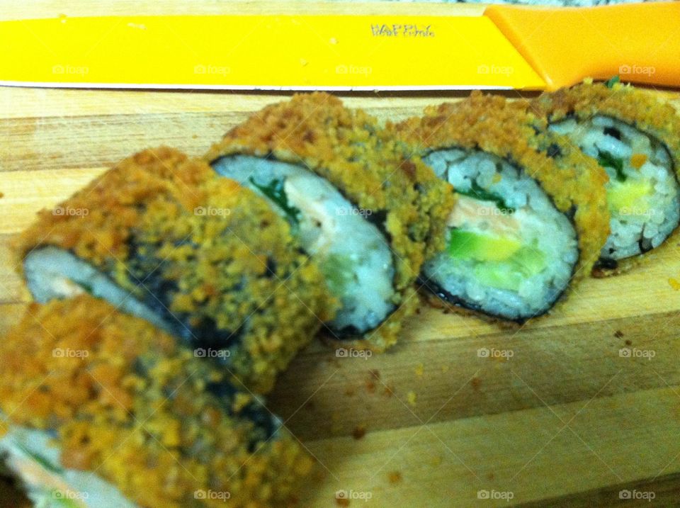 Sushi tempura panko crumbs