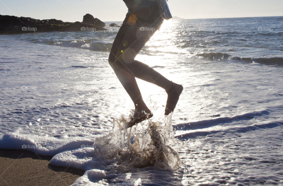 beach shore leap