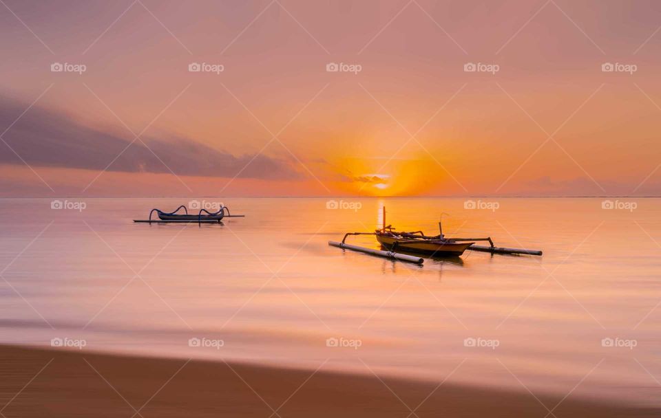 sunrise karang beach bali