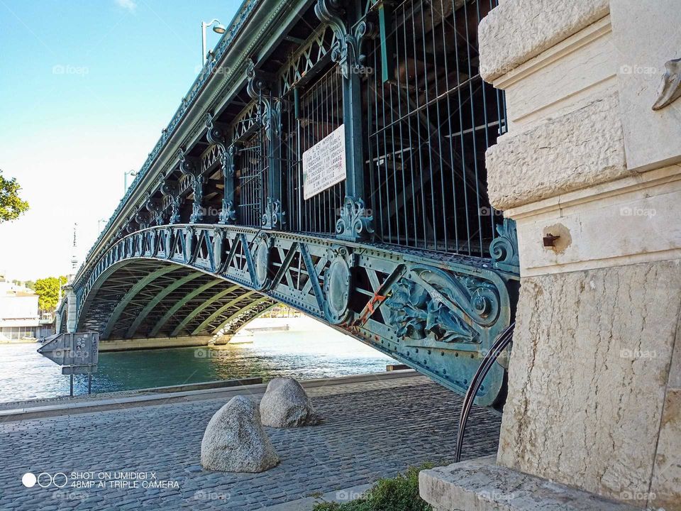 pont de l'Université de Lyon, France