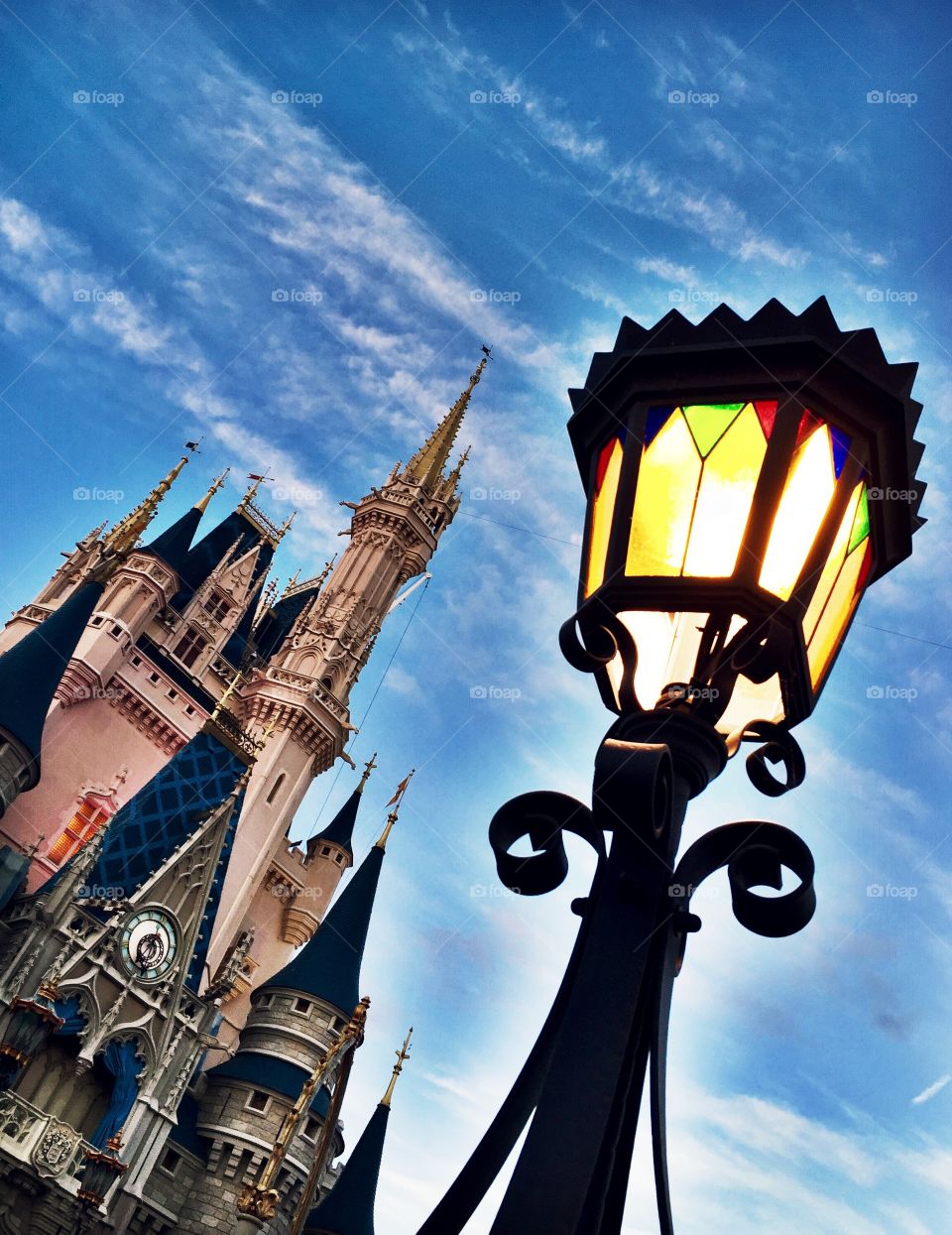 Cinderella Castle lamp post 