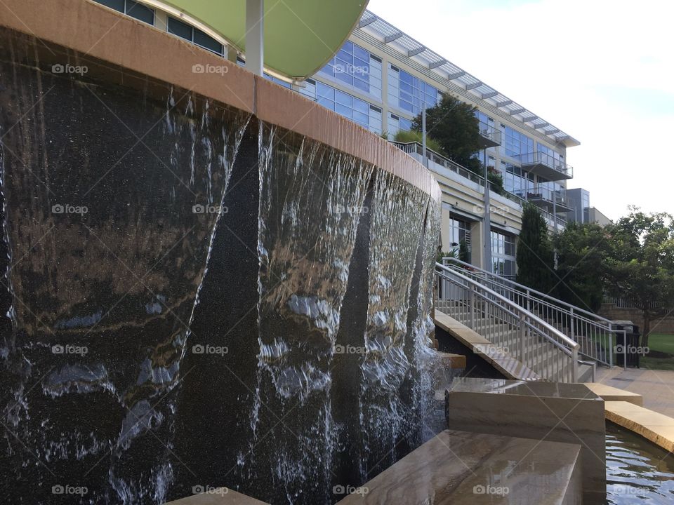 City waterfall