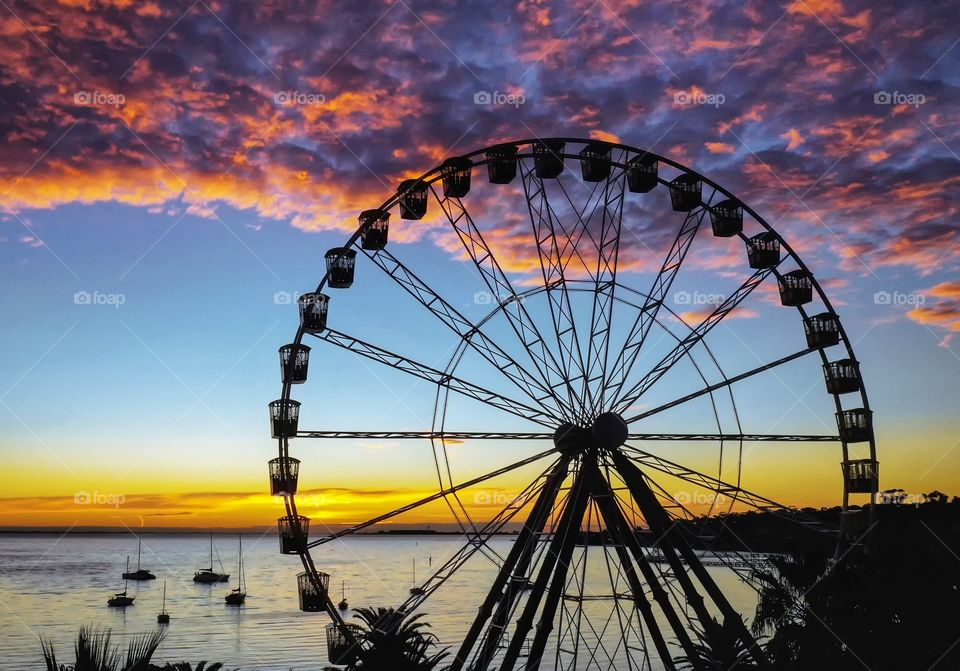 Sunrise Over The Ferris Wheel