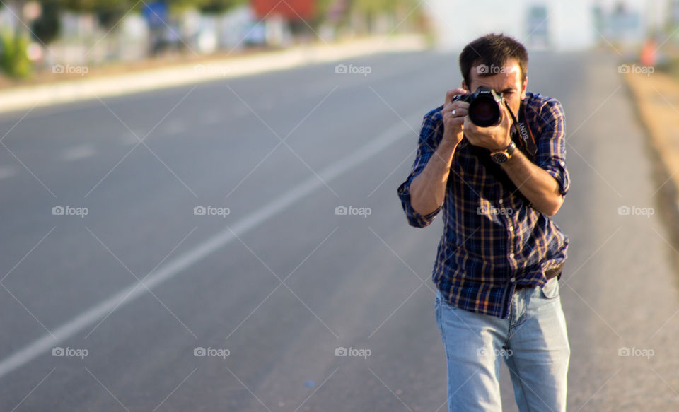 Photographer on the road