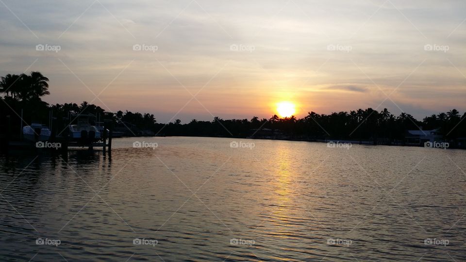 Sunset, Water, Dawn, Lake, Reflection