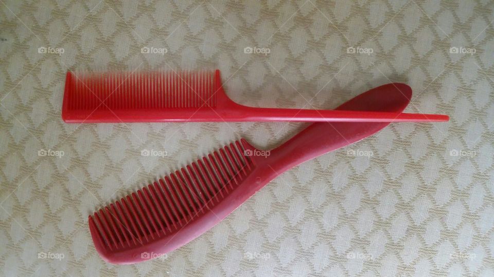 two red combs