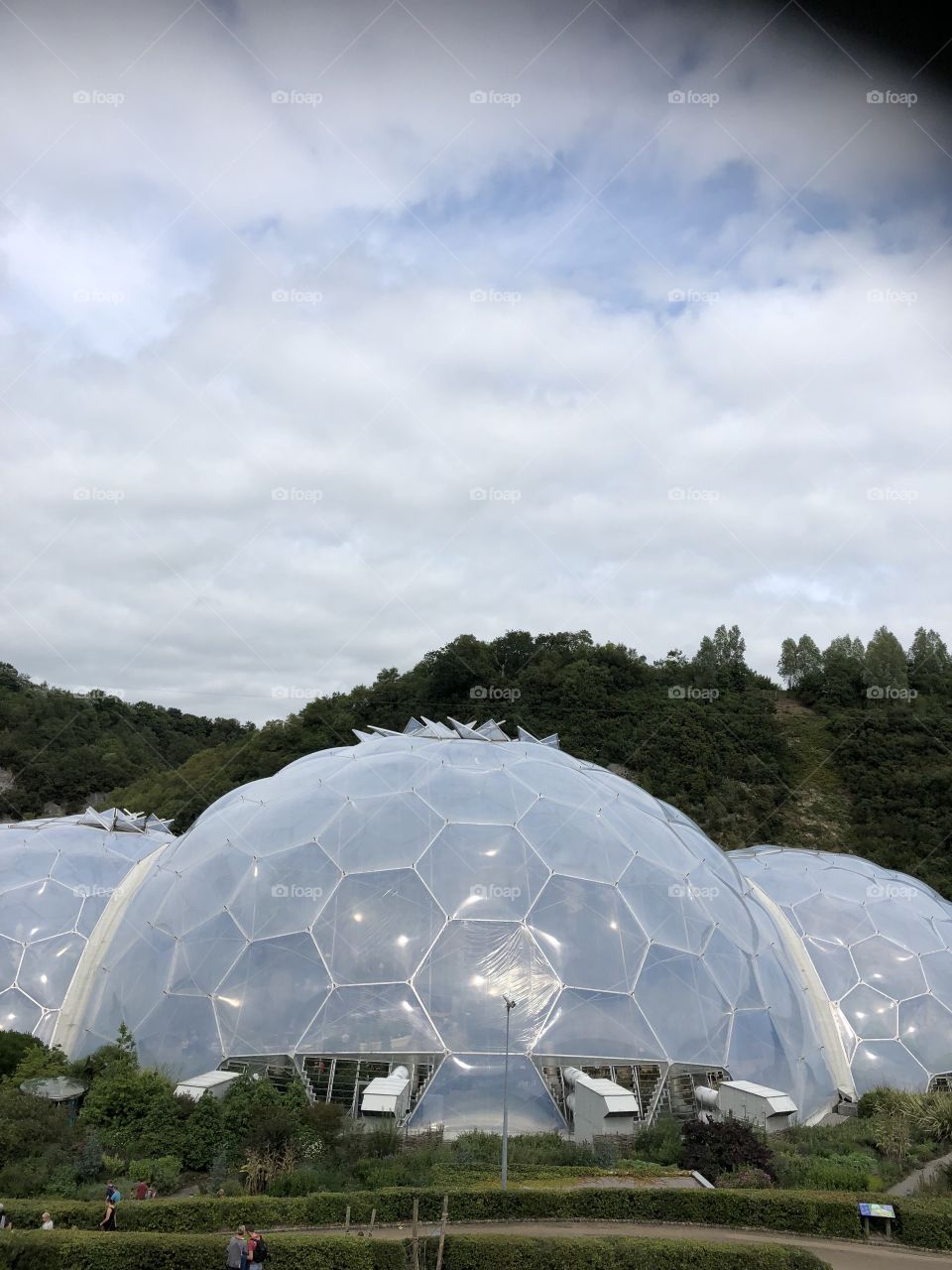 Biomes at the Eden Project in Cornwall UK