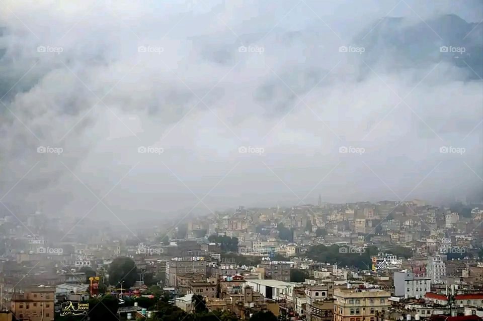 Glory be to God, the magnificent and picturesque view and the natural green trees are a view that is nothing more wonderful than it