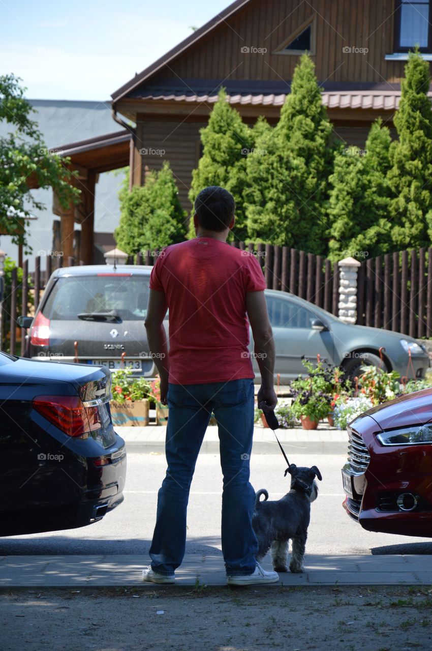 Man with dog