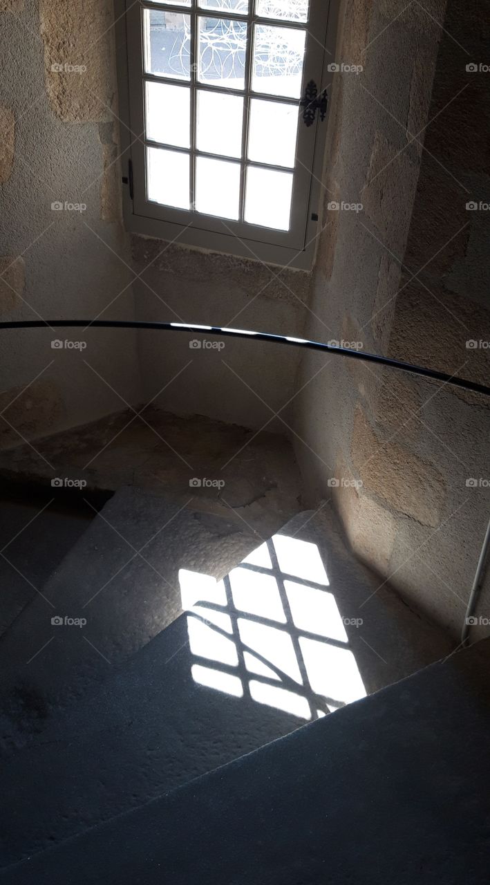 Staircase in Rochechouart castle