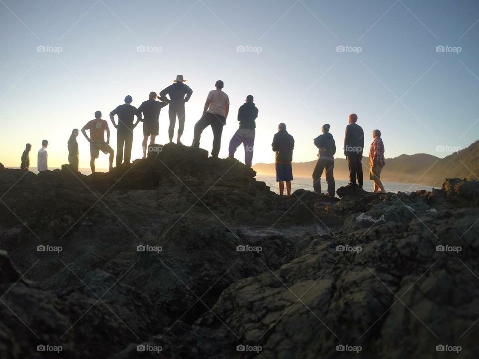 Sunset group. Lost coast