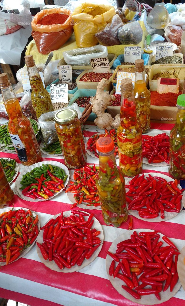 peppers and spices