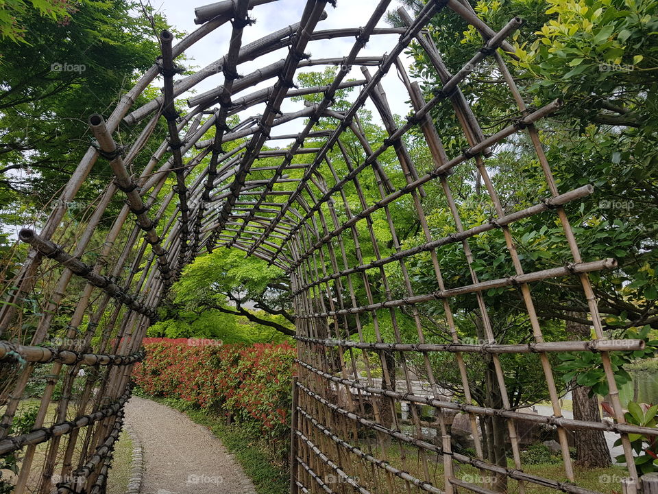 A gated arch at Tokugawa garden