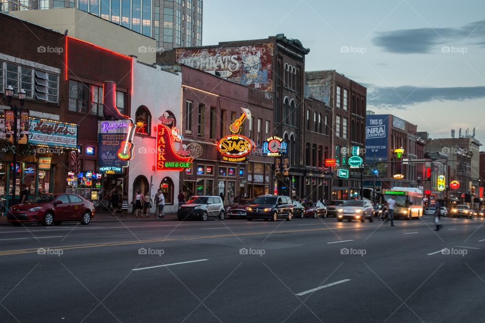 Broadway in Nashville, Tennessee 