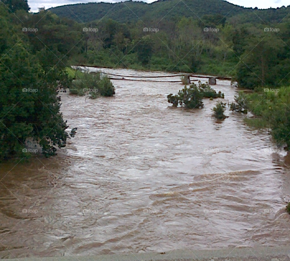 Flooded river