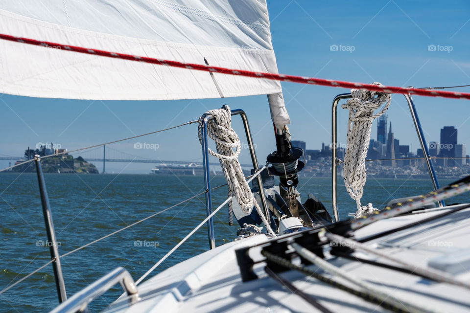 Sailing by Alcatraz