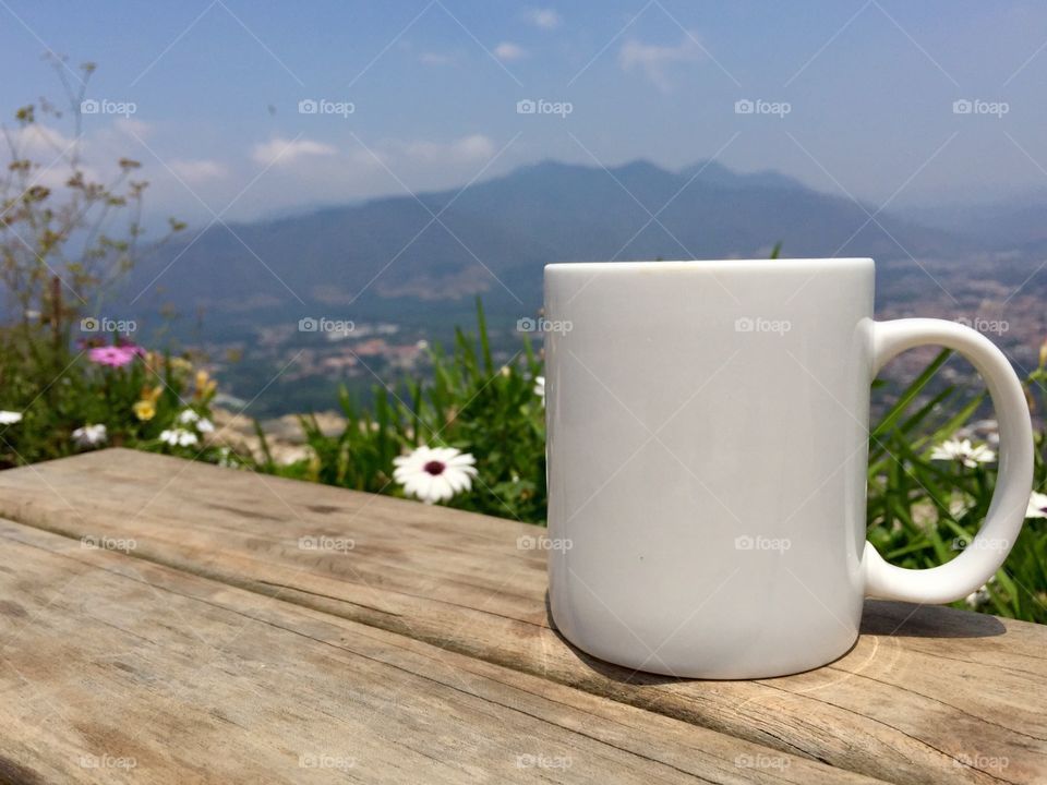 Coffee With A View. View overlooking the Antigua Valley