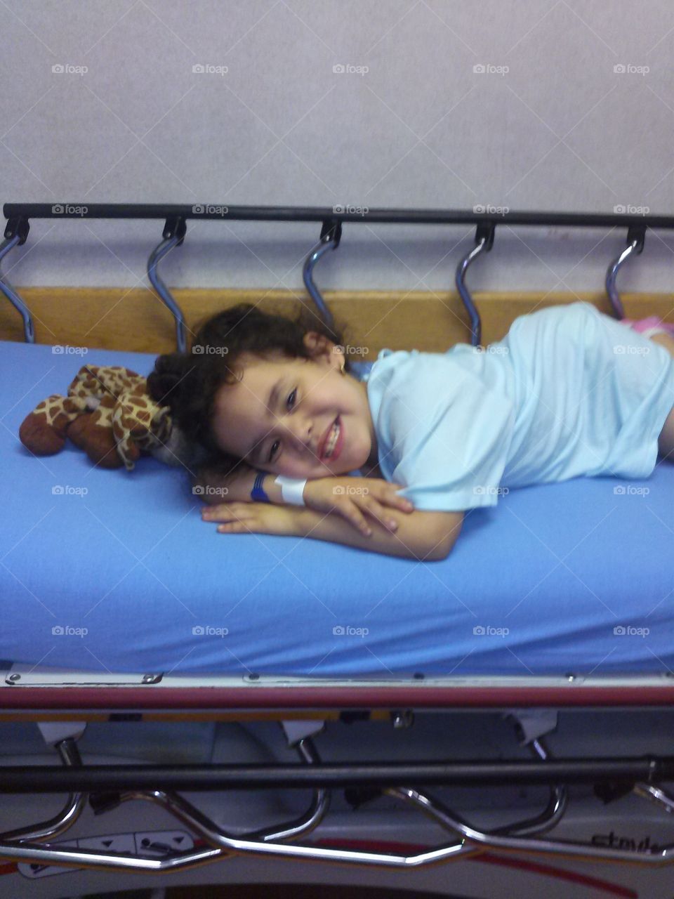 child. at the hospital