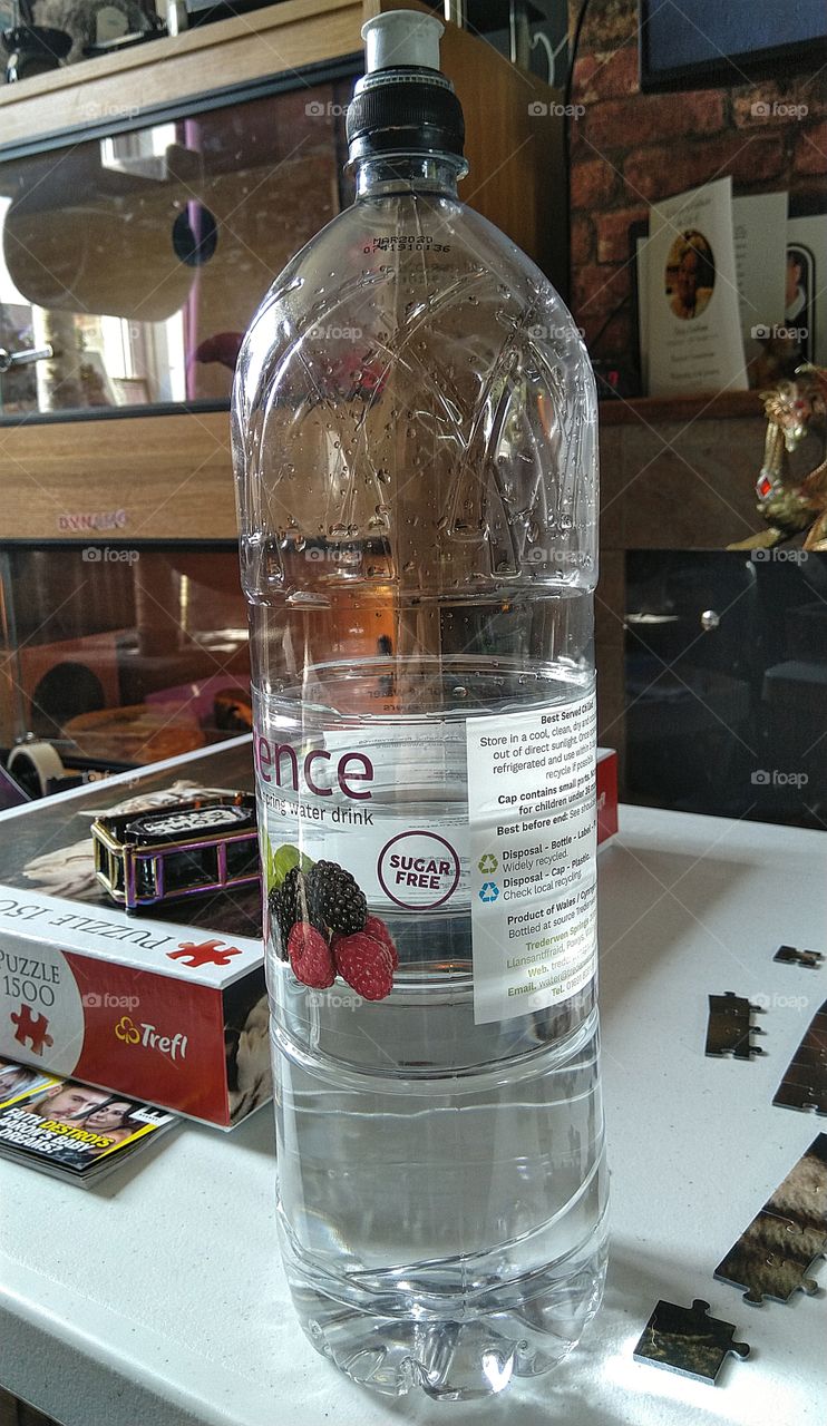 bottle of flavoured water