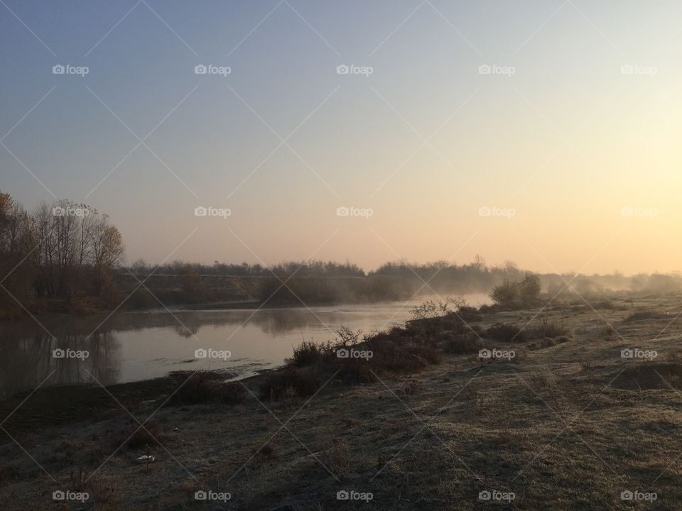 Foggy river 