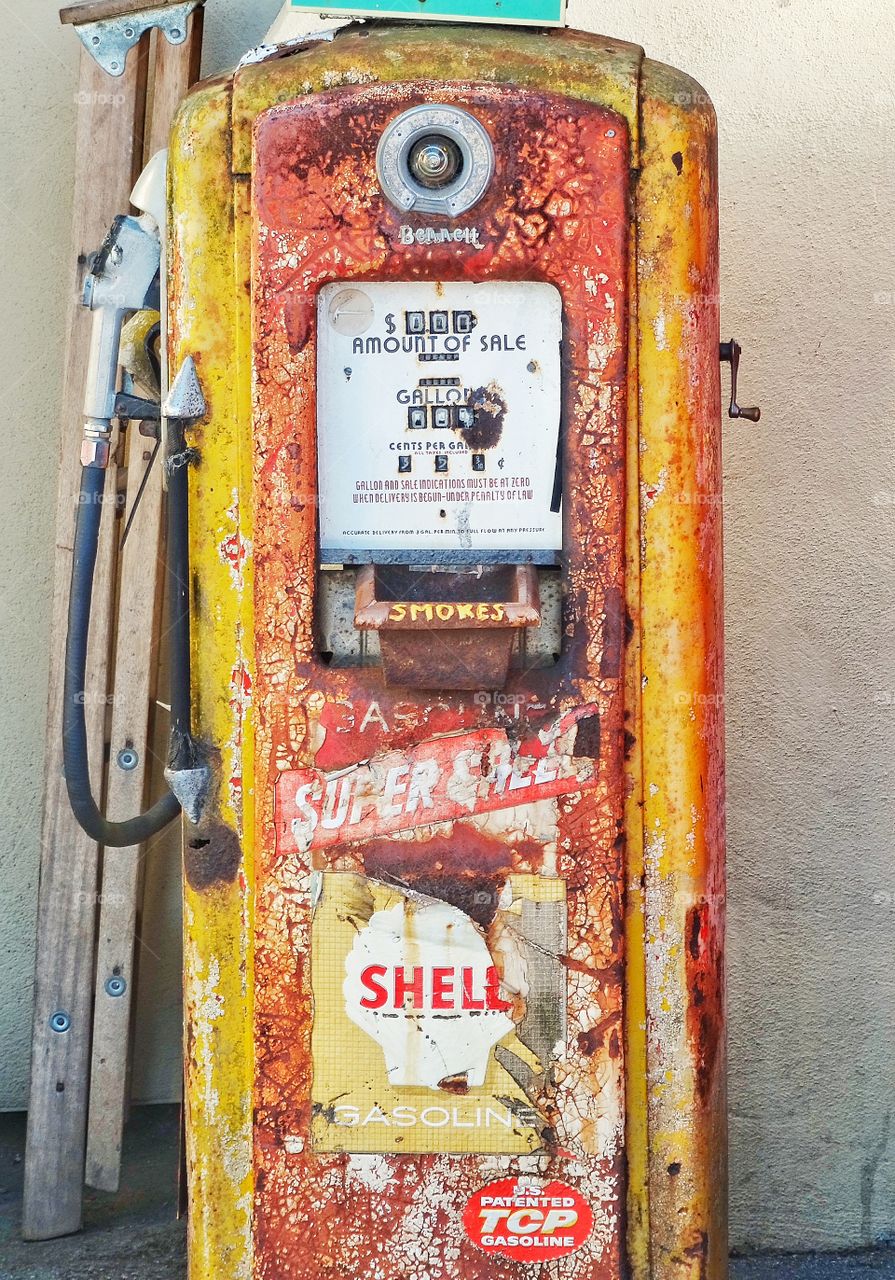 Rusty Old Gas Pump