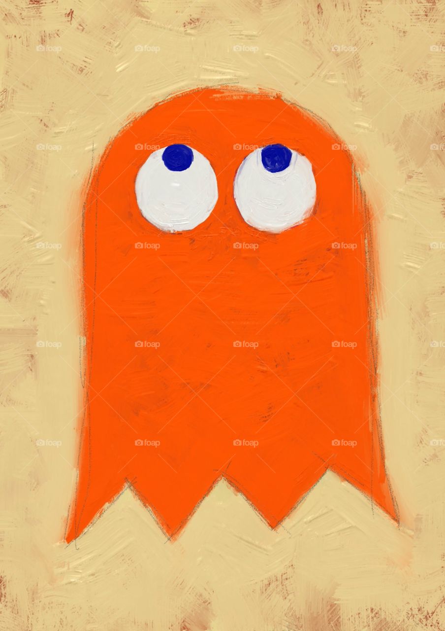 Orange. Character painting.