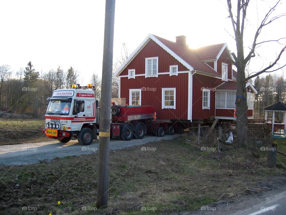 Moving a house
