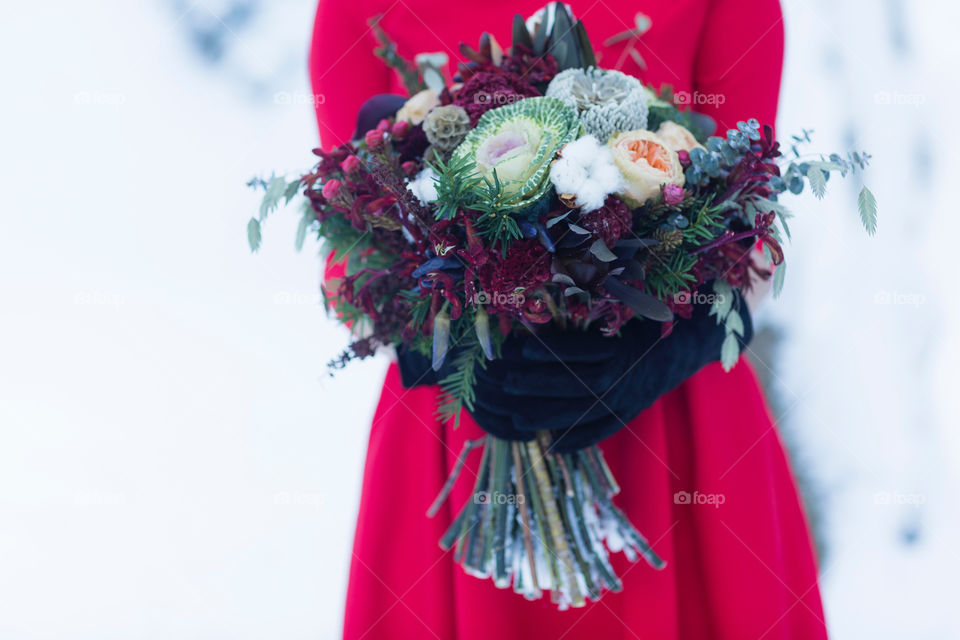 Bouquet in red